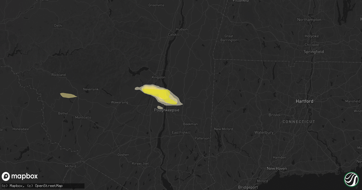 Hail map in Salt Point, NY on June 6, 2026