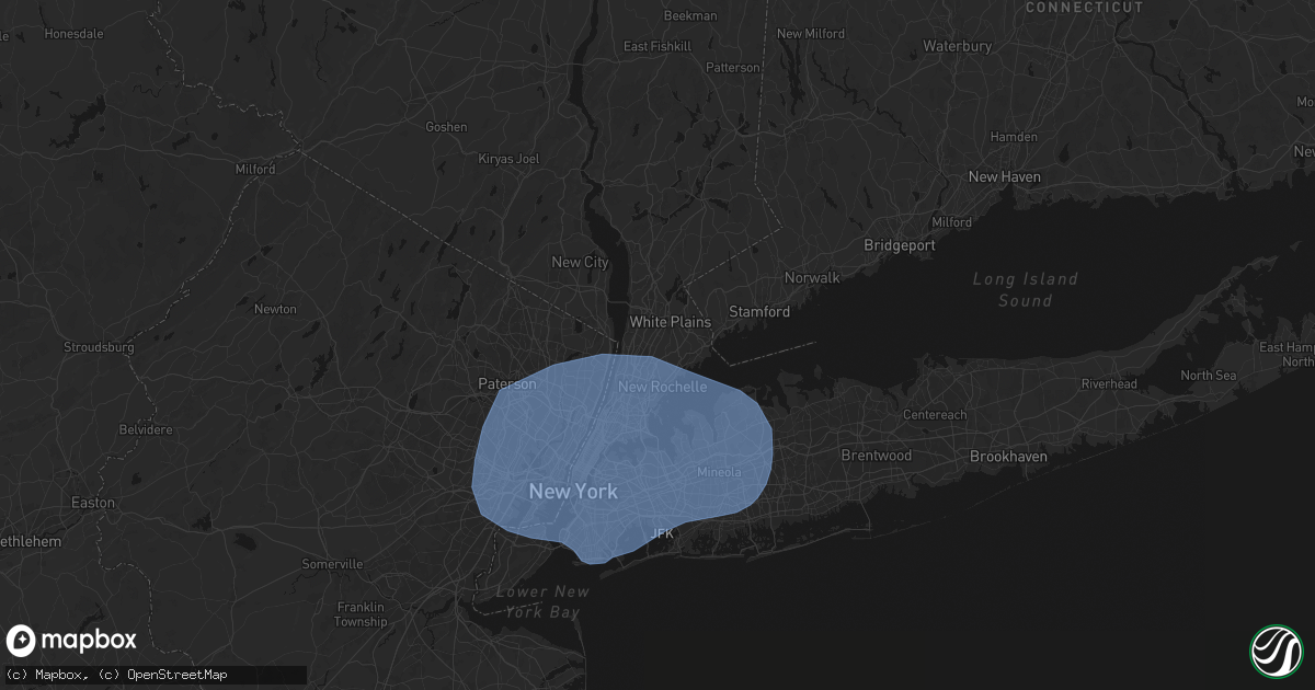 Hail map in Scarsdale, NY on June 6, 2026