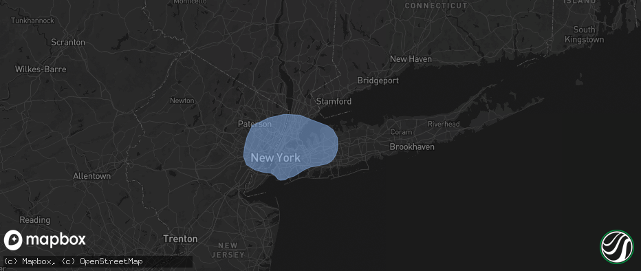 Hail map in Sea Cliff, NY on June 6, 2026