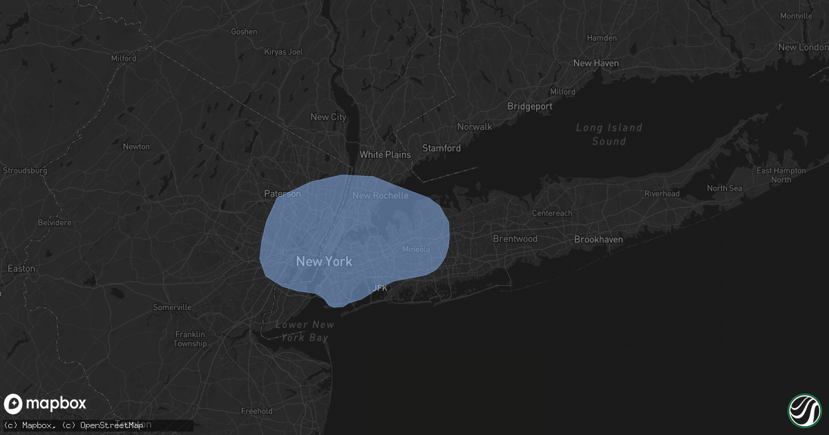Hail map in Sea Cliff, NY on June 6, 2026