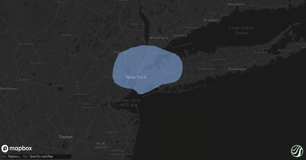 Hail map in South Richmond Hill, NY on June 6, 2026