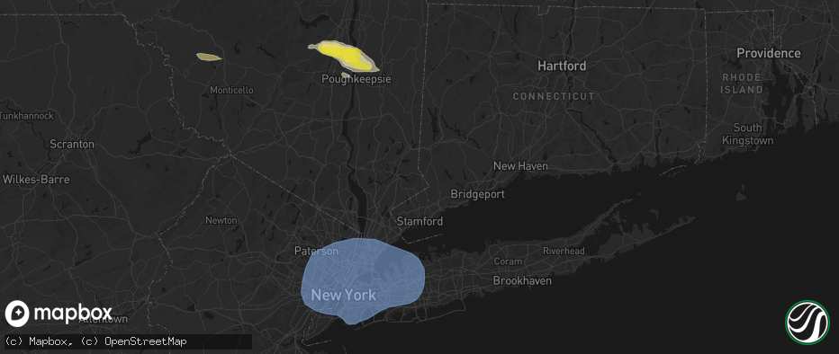 Hail map in South Salem, NY on June 6, 2026
