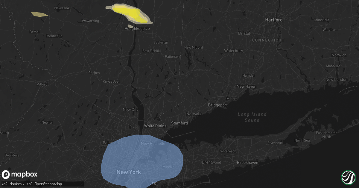 Hail map in South Salem, NY on June 6, 2026