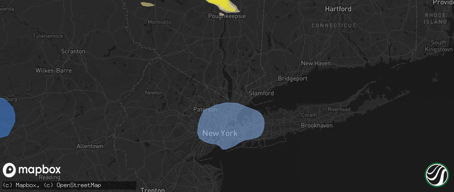 Hail map in Sparkill, NY on June 6, 2026
