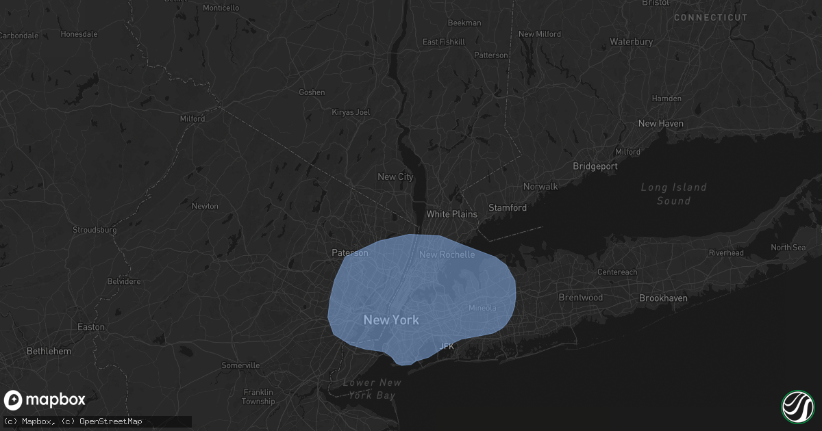 Hail map in Sparkill, NY on June 6, 2026