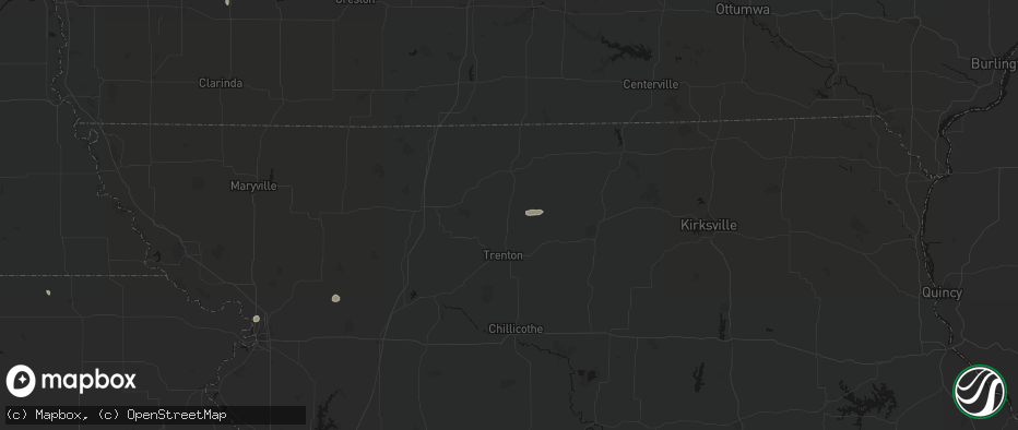 Hail map in Spickard, MO on June 6, 2026