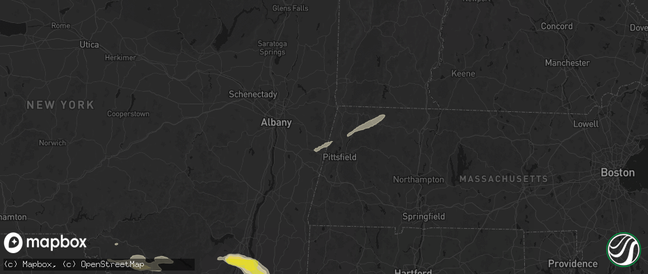 Hail map in Stephentown, NY on June 6, 2026