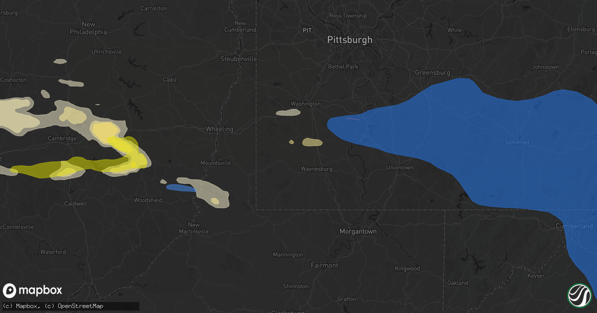 Hail map in Sycamore, PA on June 6, 2026