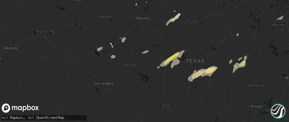 Hail map in Talpa, TX on June 6, 2026