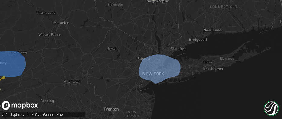 Hail map in Totowa, NJ on June 6, 2026