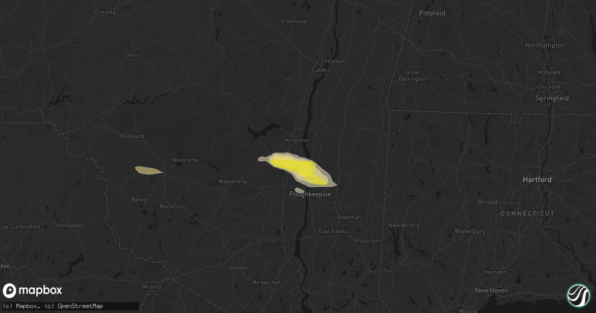 Hail map in Ulster Park, NY on June 6, 2026