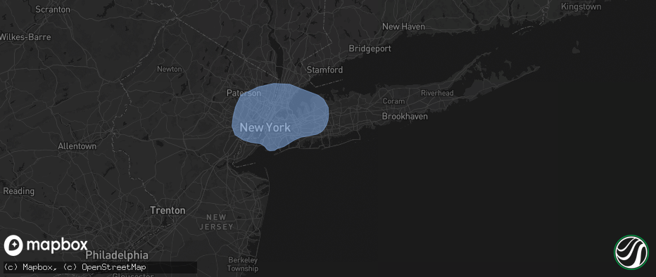 Hail map in Wantagh, NY on June 6, 2026