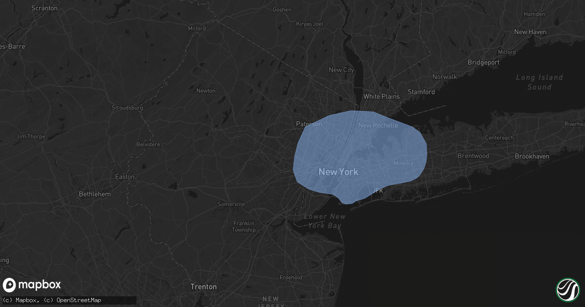 Hail map in West Orange, NJ on June 6, 2026