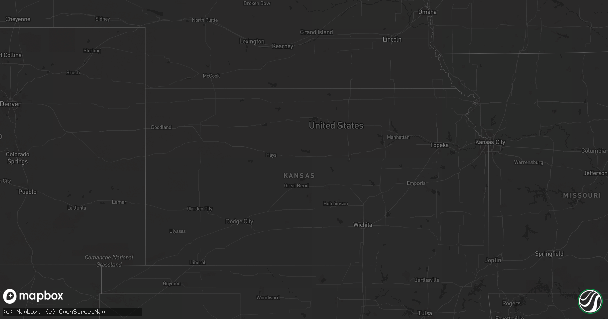 Hail map on June 7, 2011