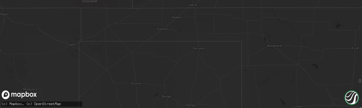 Hail map in Custer, SD on June 7, 2012