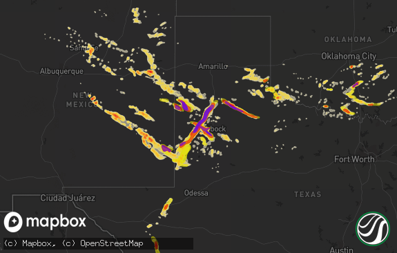 Hail map preview on 06-07-2014