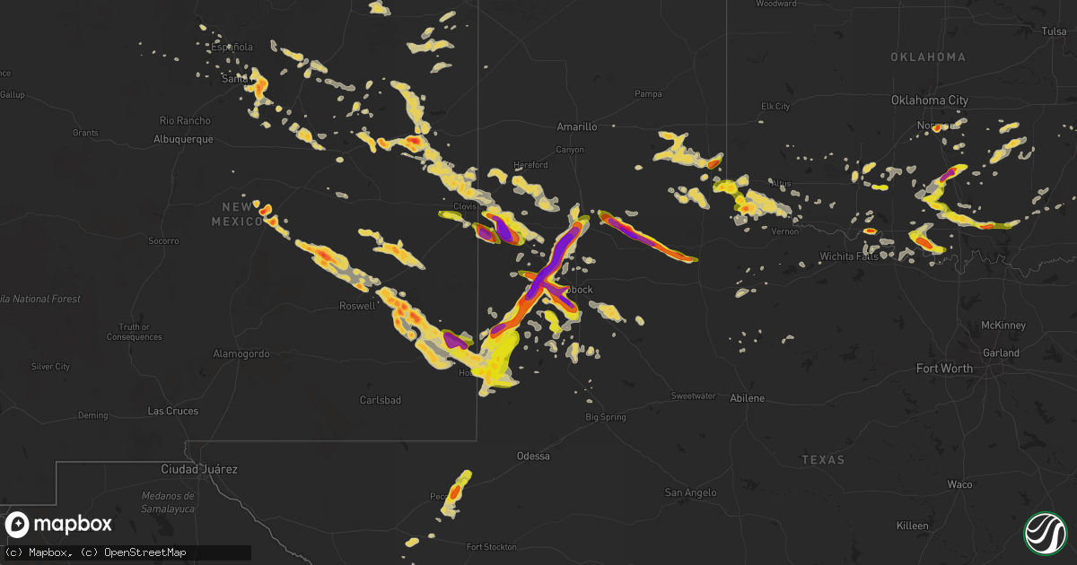 Hail map on June 7, 2014