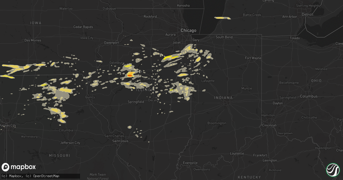 Hail map on June 7, 2015