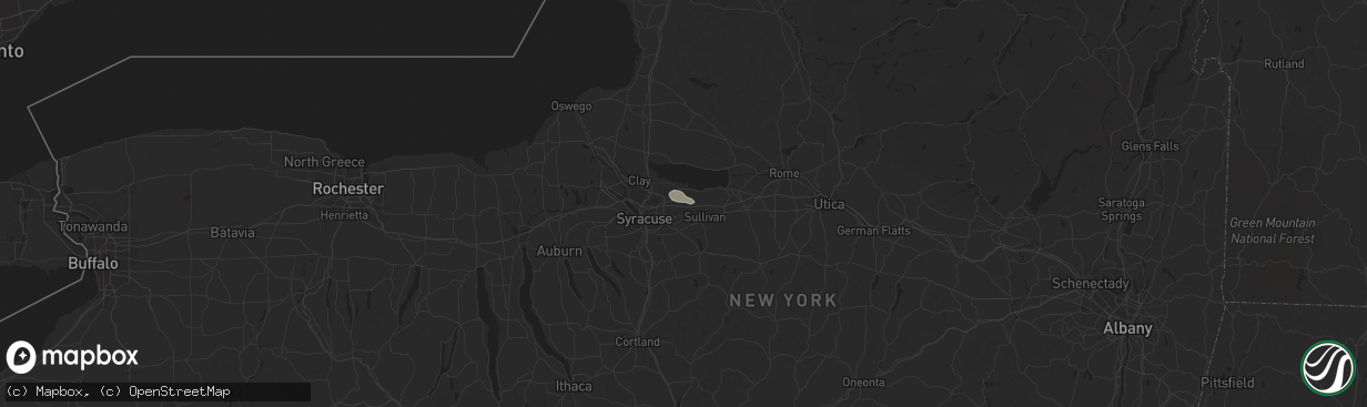 Hail map in Kirkville, NY on June 7, 2016