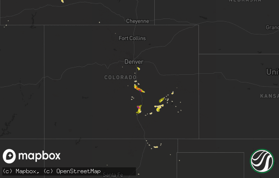 Hail map preview on 06-07-2016