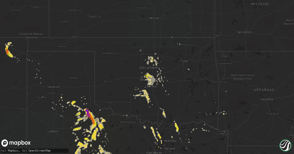 Hail map on June 7, 2018