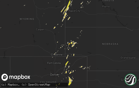 Hail map preview on 06-07-2019