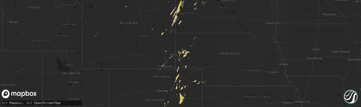 Hail map on June 7, 2019