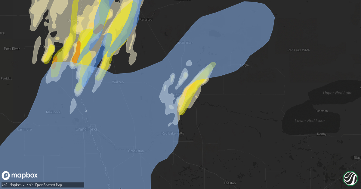 Hail map in Thief River Falls, MN on June 7, 2020