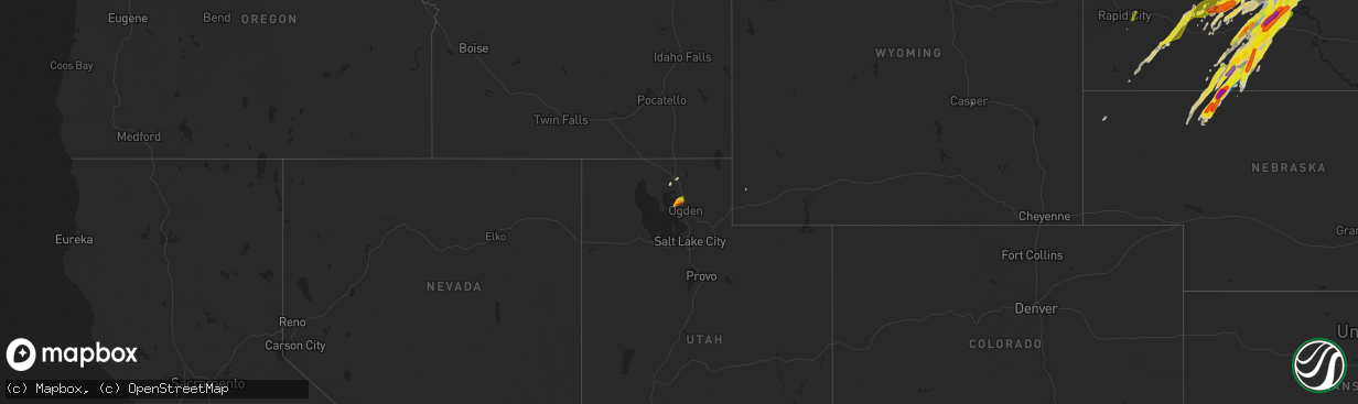 Hail map on June 7, 2020