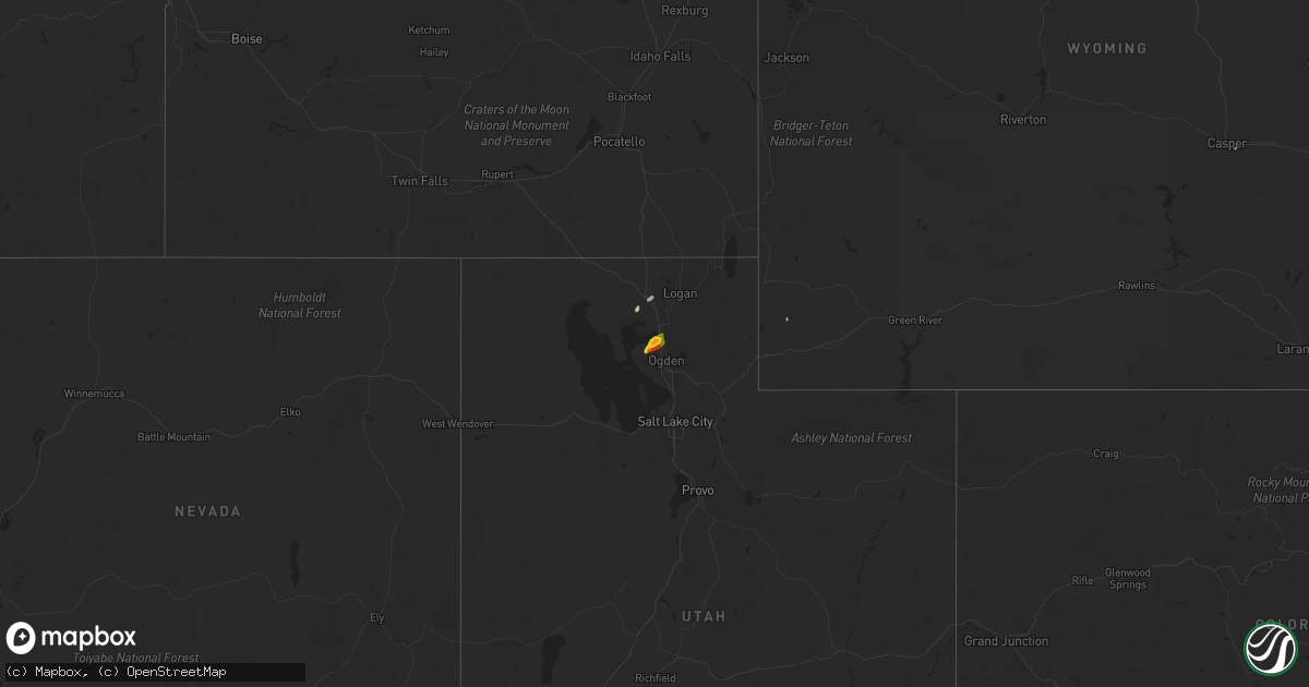 Hail map on June 7, 2020