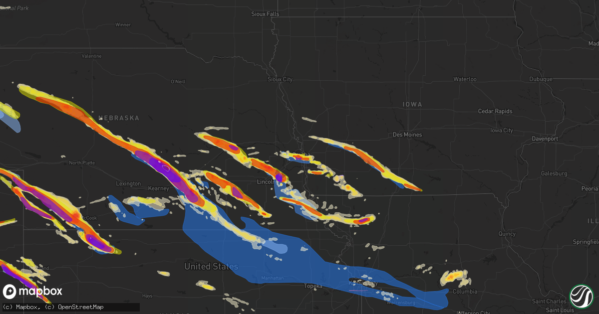 Hail map on June 7, 2022