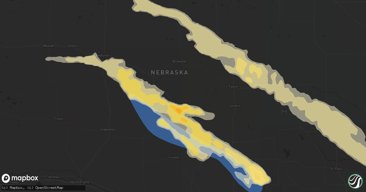 Hail map in Anselmo, NE on June 7, 2024