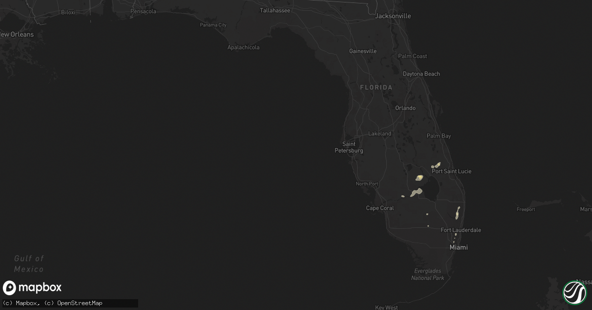 Hail map in Florida on June 7, 2024