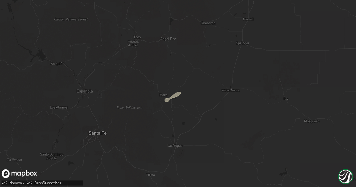Hail map in Rainsville, NM on June 7, 2024
