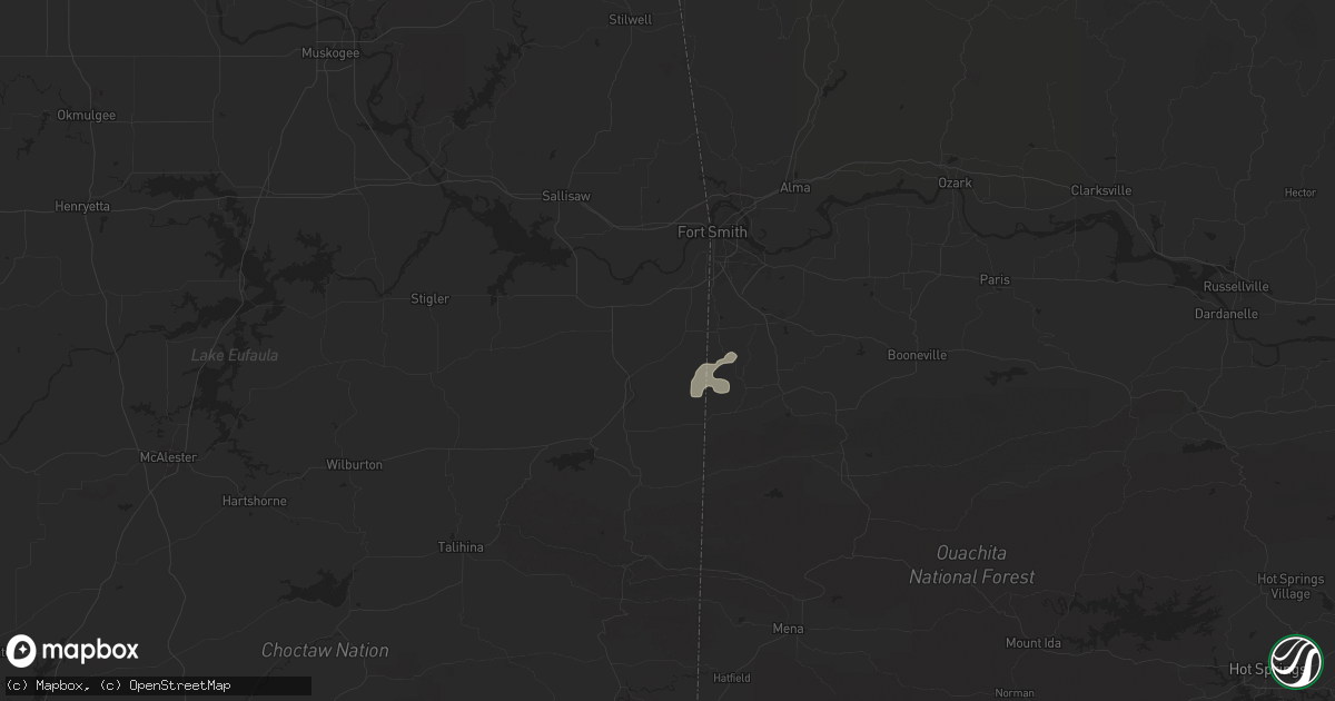 Hail map in Cameron, OK on June 7, 2025