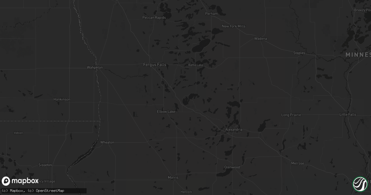 Hail map in Ashby, MN on June 7, 2026