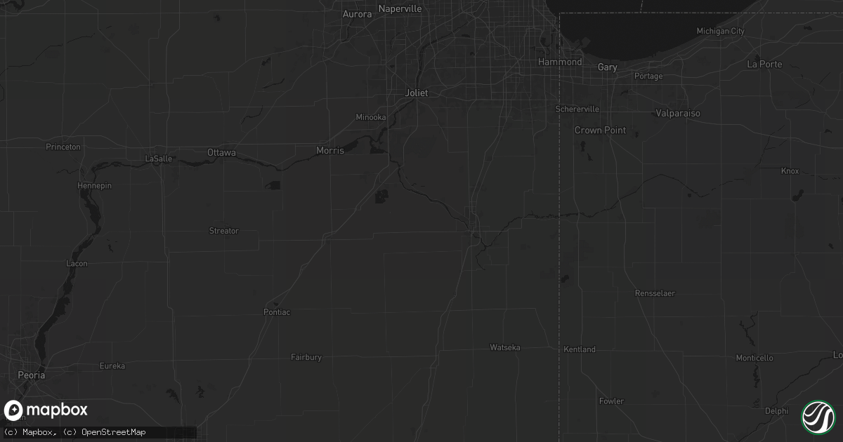 Hail map in Bonfield, IL on June 7, 2026