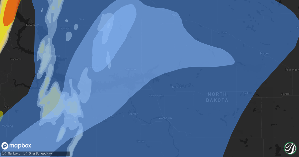 Hail map in Coleharbor, ND on June 7, 2026