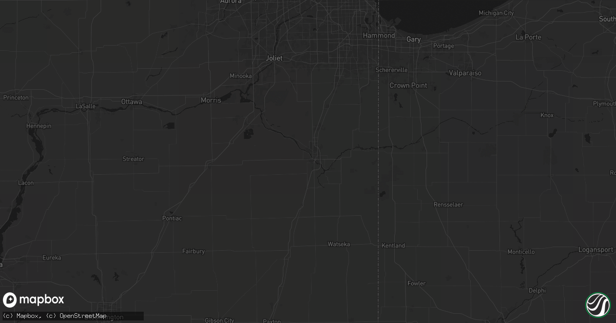 Hail map in Kankakee, IL on June 7, 2026