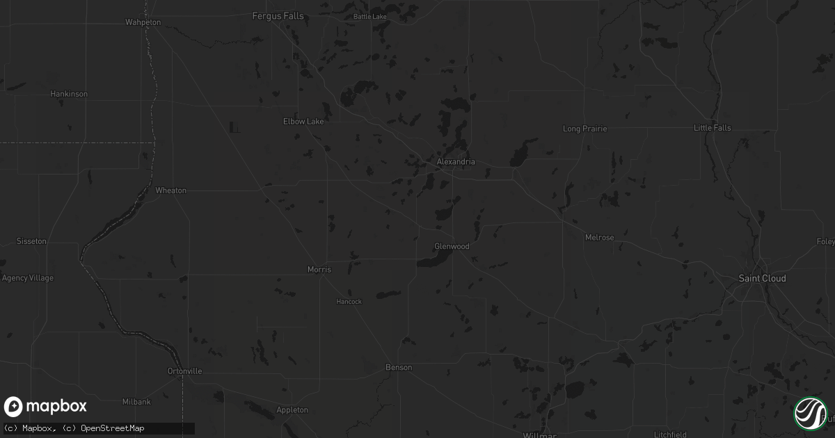 Hail map in Lowry, MN on June 7, 2026