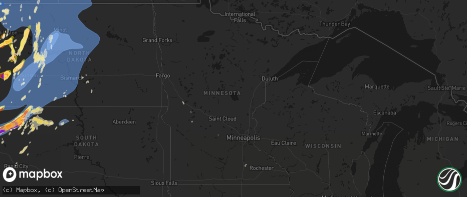 Hail map in Minnesota on June 7, 2026