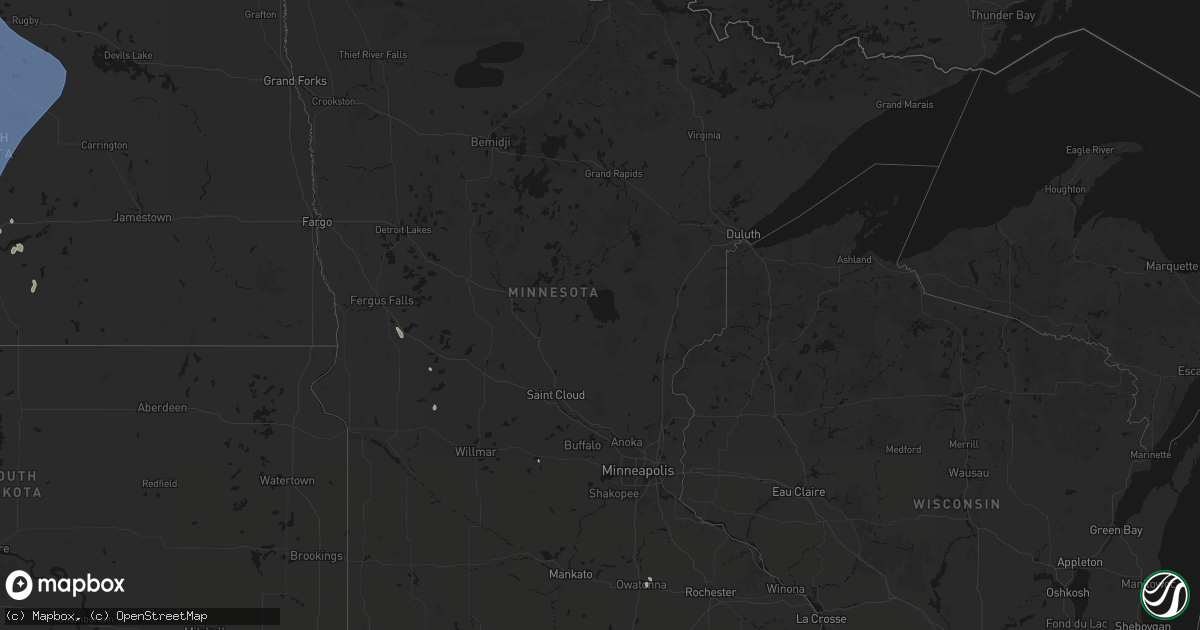 Hail map in Minnesota on June 7, 2026