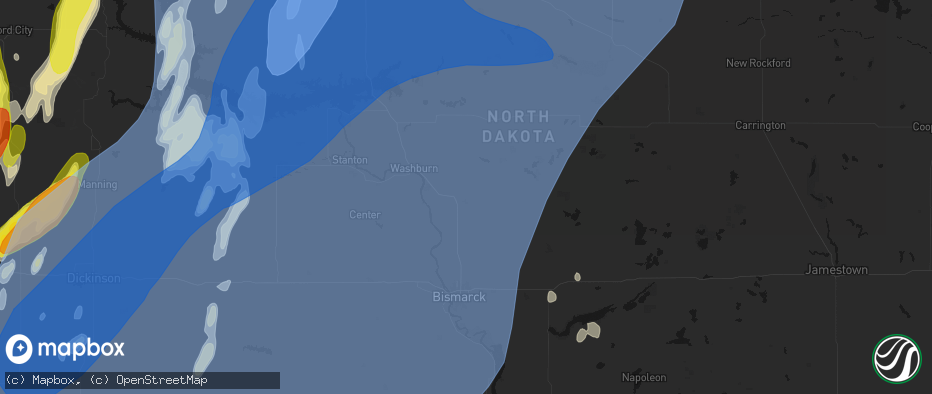 Hail map in Wilton, ND on June 7, 2026