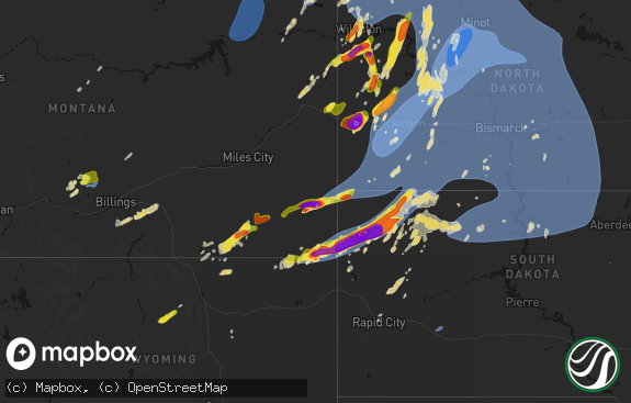 Hail map preview on 06-07-2026