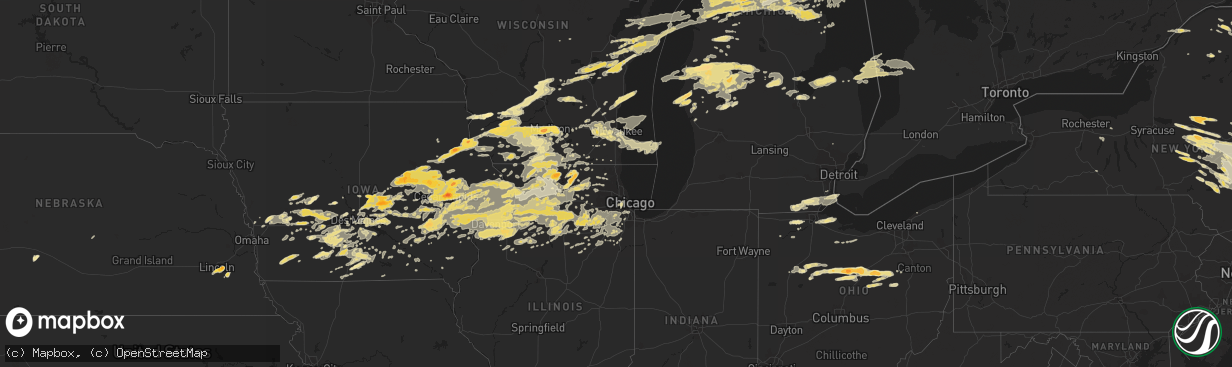 Hail map in Colorado on June 8, 2011