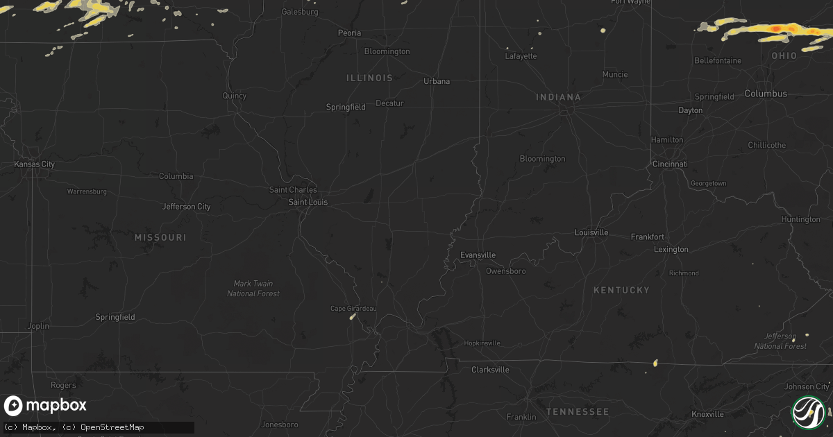 Hail map on June 8, 2011