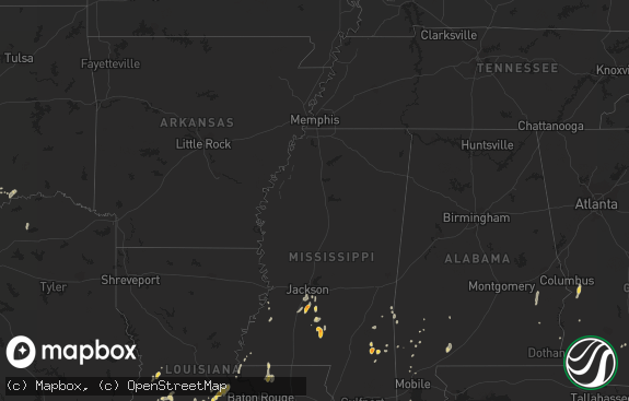 Hail map preview on 06-08-2013