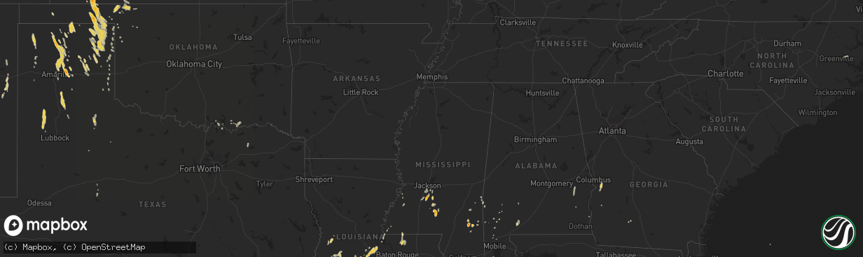 Hail map on June 8, 2013