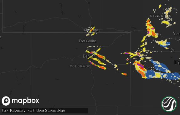 Hail map preview on 06-08-2019