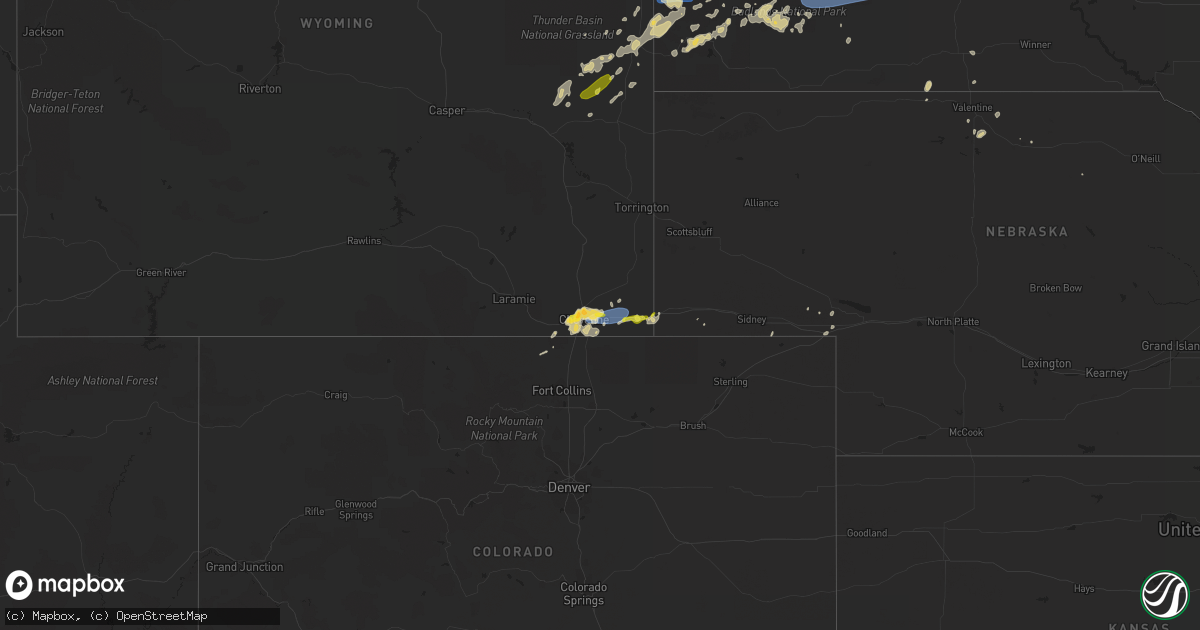 Hail map on June 8, 2021